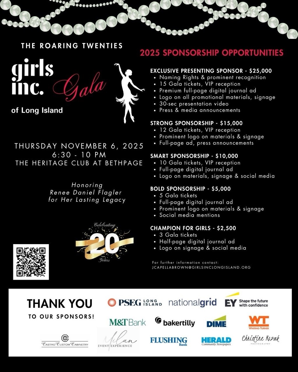 Girls Inc. Gala 2025 Flyer